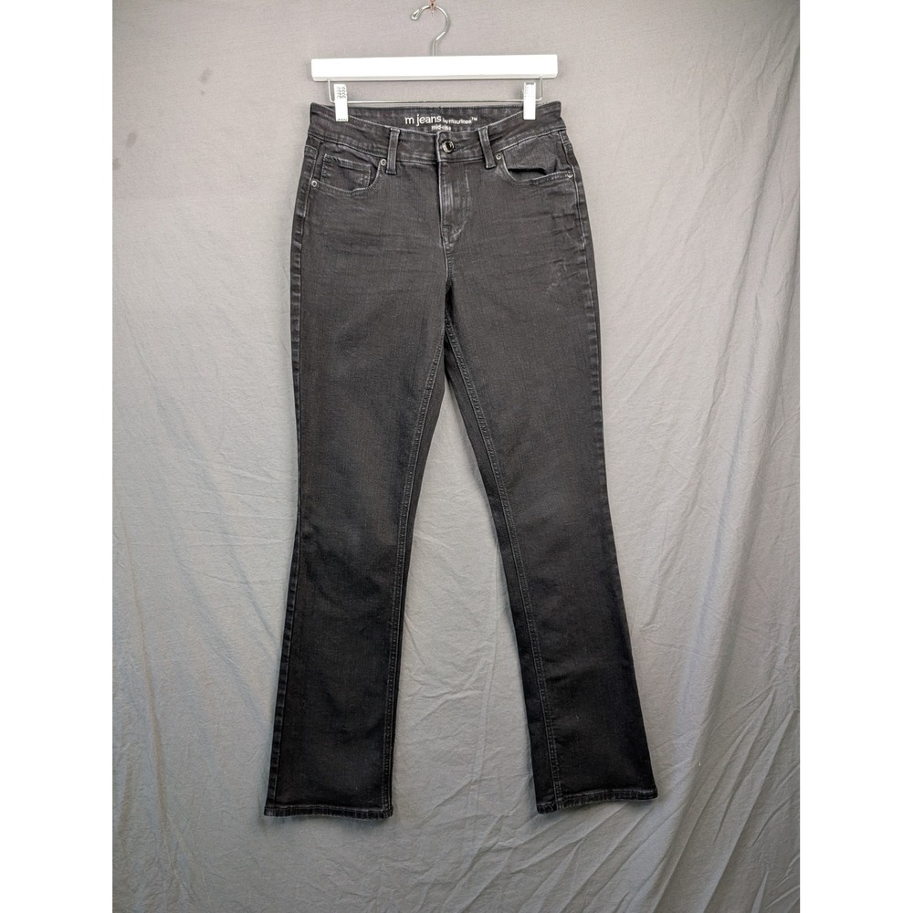 m jeans by Maurices Mid-Rise Bootcut Jeans Black Size 6 Long